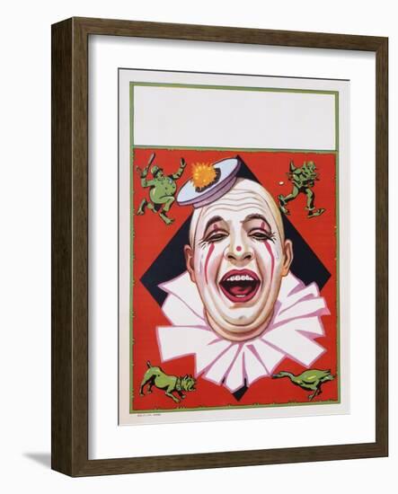 Poster of Clowns with Dog and Goose-null-Framed Giclee Print