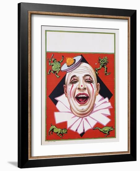 Poster of Clowns with Dog and Goose-null-Framed Giclee Print