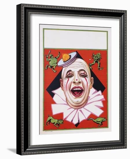 Poster of Clowns with Dog and Goose-null-Framed Giclee Print