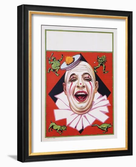 Poster of Clowns with Dog and Goose-null-Framed Giclee Print