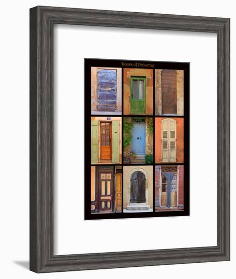 Poster of doors shot throughout Provence, France-Mallorie Ostrowitz-Framed Photographic Print