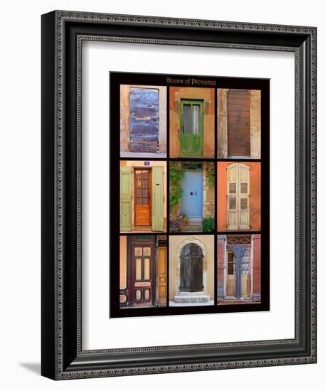 Poster of doors shot throughout Provence, France-Mallorie Ostrowitz-Framed Photographic Print