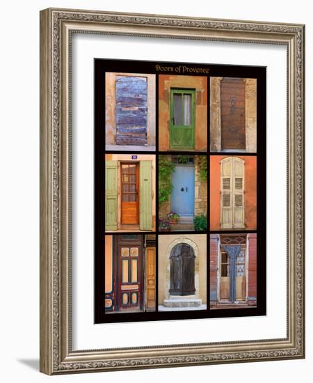 Poster of doors shot throughout Provence, France-Mallorie Ostrowitz-Framed Photographic Print