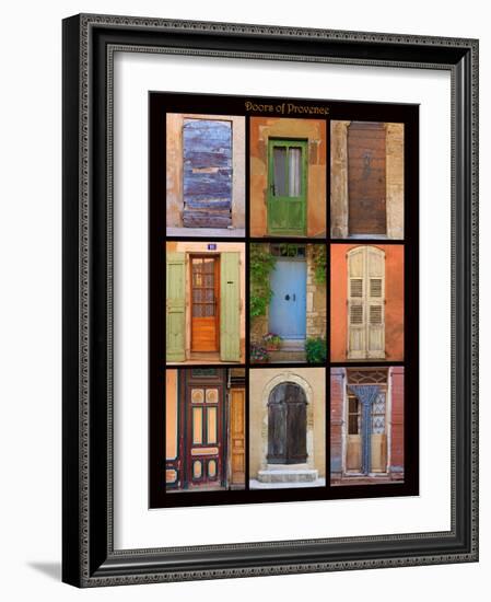 Poster of doors shot throughout Provence, France-Mallorie Ostrowitz-Framed Photographic Print