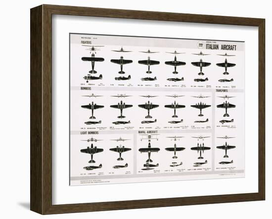 Poster of Italian Combat and Transport Aircraft-null-Framed Premium Photographic Print