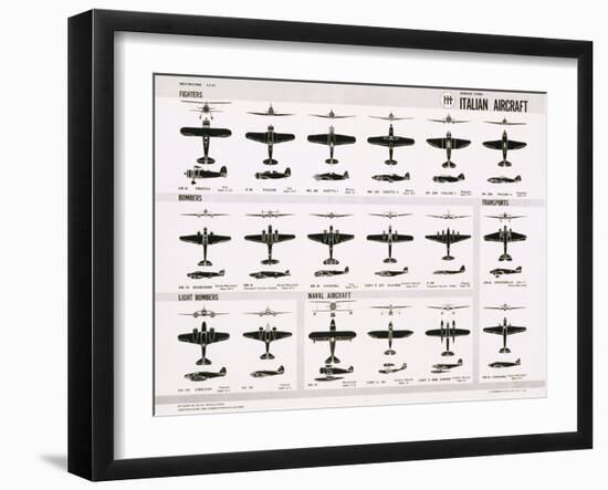 Poster of Italian Combat and Transport Aircraft-null-Framed Premium Photographic Print