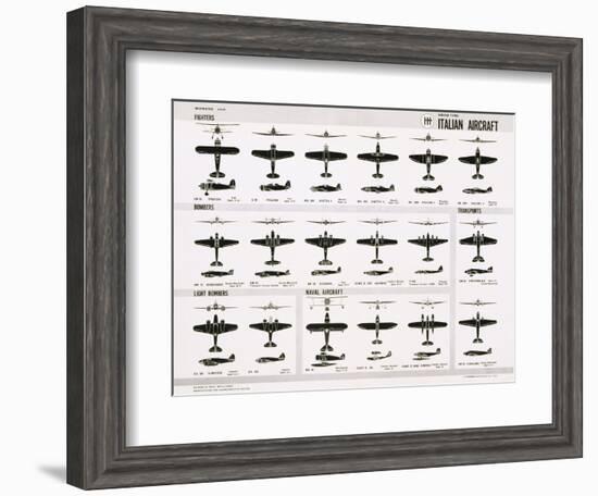 Poster of Italian Combat and Transport Aircraft-null-Framed Photographic Print