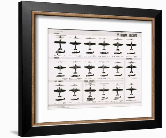 Poster of Italian Combat and Transport Aircraft-null-Framed Photographic Print