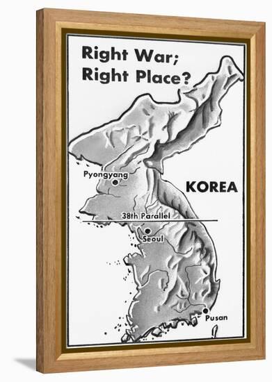 Poster of Korea and 38Th Parallel-null-Framed Premier Image Canvas