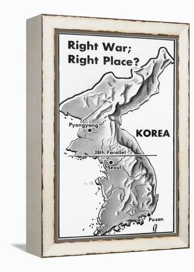 Poster of Korea and 38Th Parallel-null-Framed Premier Image Canvas