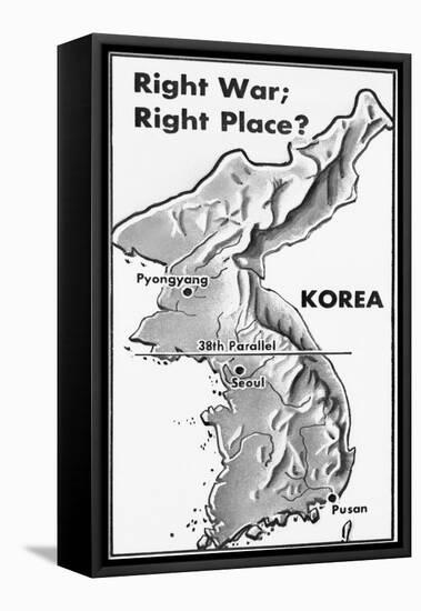 Poster of Korea and 38Th Parallel-null-Framed Premier Image Canvas