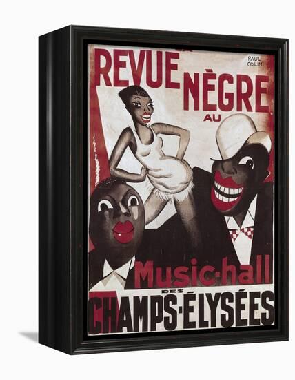 Poster of 'La Revue Negre', 1925-Paul Colin-Framed Stretched Canvas