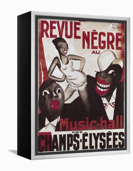 Poster of 'La Revue Negre', 1925-Paul Colin-Framed Stretched Canvas