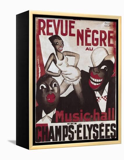 Poster of 'La Revue Negre', 1925-Paul Colin-Framed Stretched Canvas