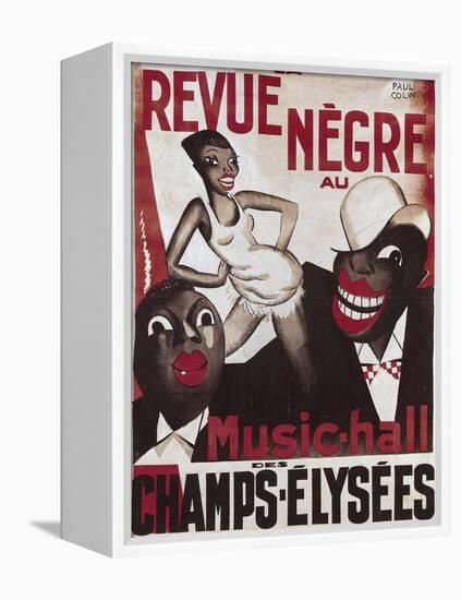 Poster of 'La Revue Negre', 1925-Paul Colin-Framed Stretched Canvas