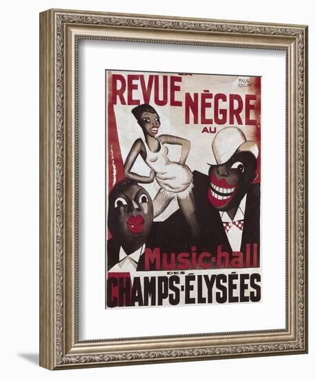 Poster of 'La Revue Negre', 1925-Paul Colin-Framed Premium Giclee Print