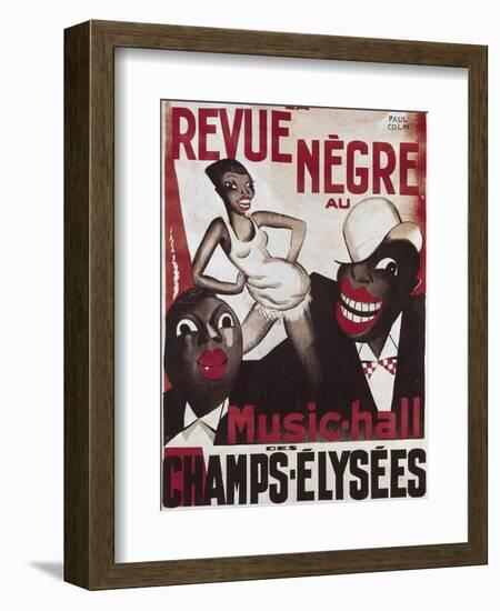 Poster of 'La Revue Negre', 1925-Paul Colin-Framed Premium Giclee Print