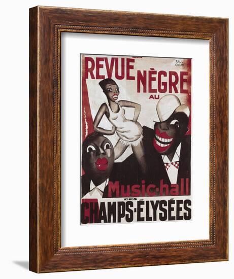 Poster of 'La Revue Negre', 1925-Paul Colin-Framed Premium Giclee Print