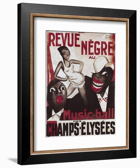 Poster of 'La Revue Negre', 1925-Paul Colin-Framed Premium Giclee Print