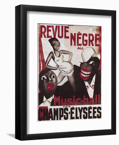 Poster of 'La Revue Negre', 1925-Paul Colin-Framed Premium Giclee Print