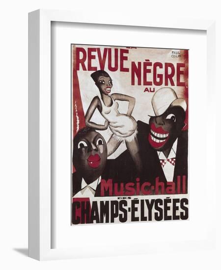 Poster of 'La Revue Negre', 1925-Paul Colin-Framed Premium Giclee Print