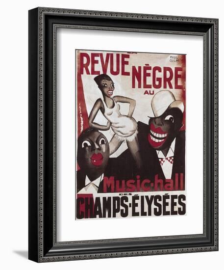 Poster of 'La Revue Negre', 1925-Paul Colin-Framed Premium Giclee Print