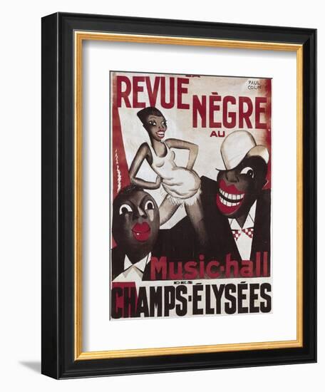 Poster of 'La Revue Negre', 1925-Paul Colin-Framed Premium Giclee Print