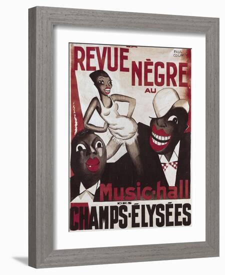 Poster of 'La Revue Negre', 1925-Paul Colin-Framed Art Print