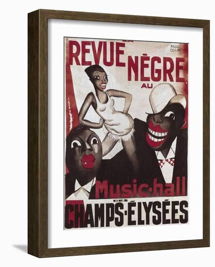 Poster of 'La Revue Negre', 1925-Paul Colin-Framed Art Print