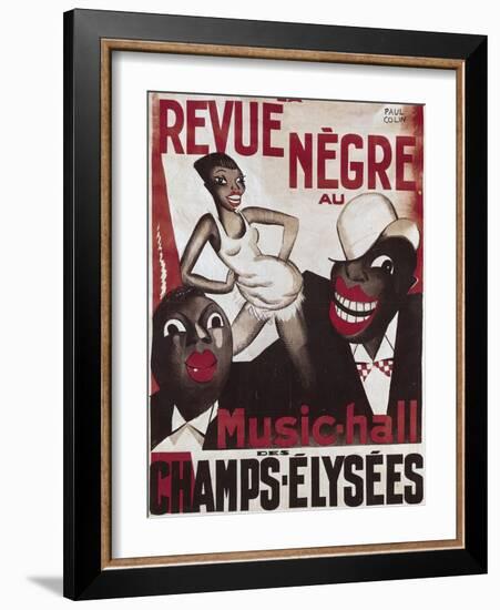 Poster of 'La Revue Negre', 1925-Paul Colin-Framed Art Print