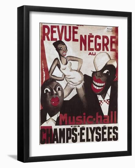 Poster of 'La Revue Negre', 1925-Paul Colin-Framed Art Print