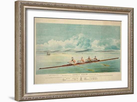 Poster of Rowing Crew-null-Framed Art Print