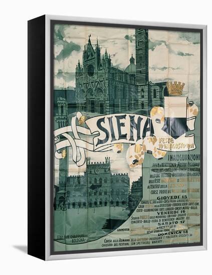 Poster of Siena Celebrations in August 1901-null-Framed Premier Image Canvas