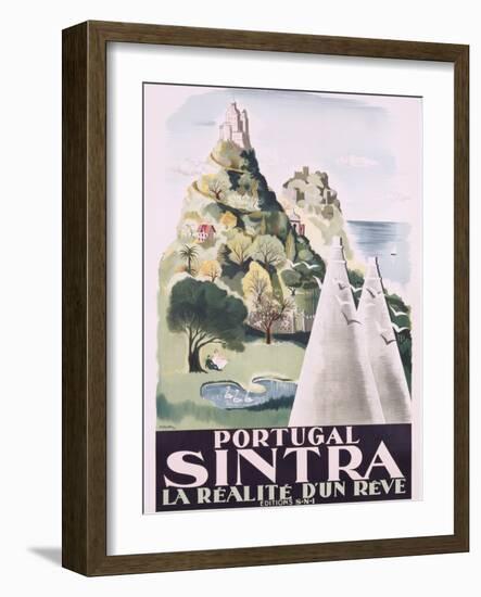 Poster of Sintra, Portugal, 1949-null-Framed Giclee Print