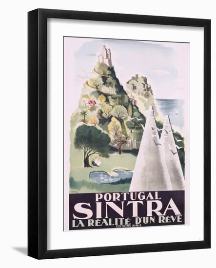 Poster of Sintra, Portugal, 1949-null-Framed Giclee Print