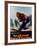 Poster of Smokey the Bear Putting Out a Forest Fire, "Care Will Prevent 9 Out of 10 Forest Fires!"-null-Framed Premium Photographic Print