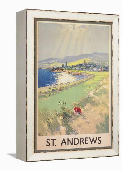 Poster of St. Andrews Golf Course-null-Framed Stretched Canvas