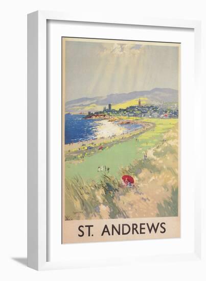 Poster of St. Andrews Golf Course-null-Framed Premium Giclee Print