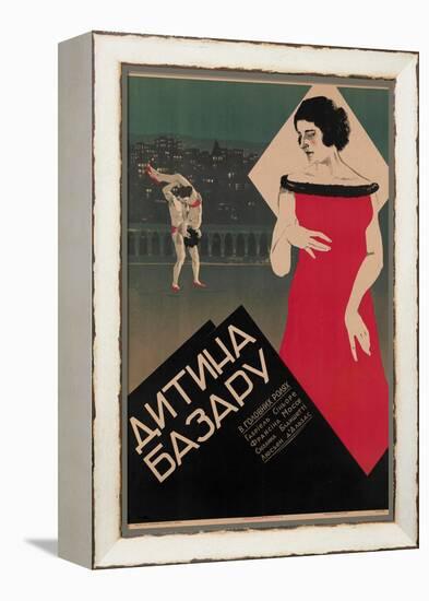 Poster of the French Movie  L'enfant Des Halles  by Rene Leprince (Movie Poster) , C.1927 (Lithogra-Anonymous Anonymous-Framed Premier Image Canvas