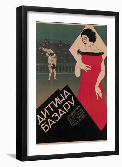 Poster of the French Movie  L'enfant Des Halles  by Rene Leprince (Movie Poster) , C.1927 (Lithogra-Anonymous Anonymous-Framed Giclee Print