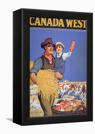 Poster Promoting Immigration to Canada, 1925-null-Framed Premier Image Canvas