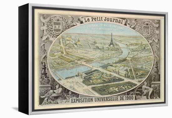 Poster Published by 'Le Petit Journal' to Advertise the Exposition Universelle in Paris, 1900-French School-Framed Premier Image Canvas