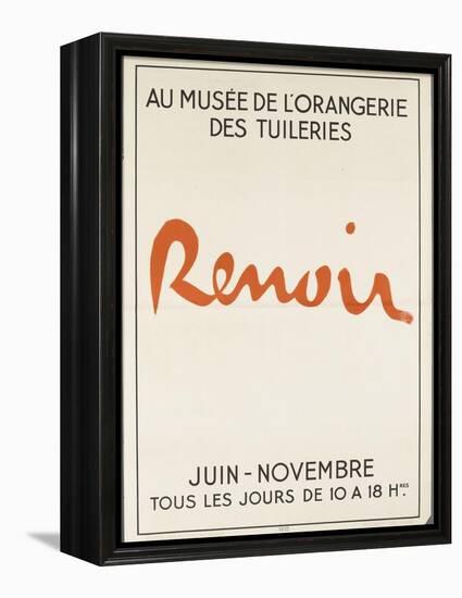 Poster: Renoir Musée De L'Orangerie in the Tuileries-null-Framed Premier Image Canvas