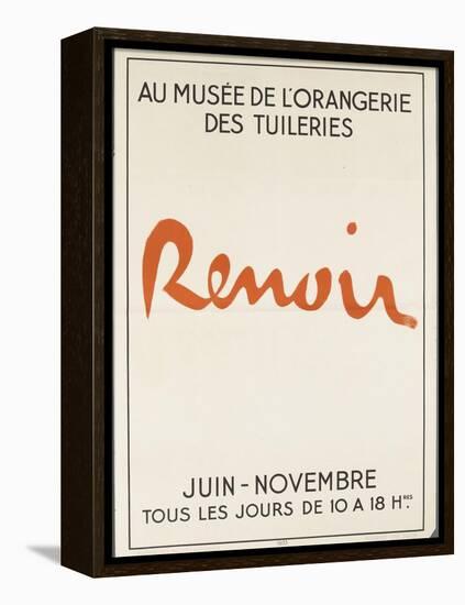 Poster: Renoir Musée De L'Orangerie in the Tuileries-null-Framed Premier Image Canvas