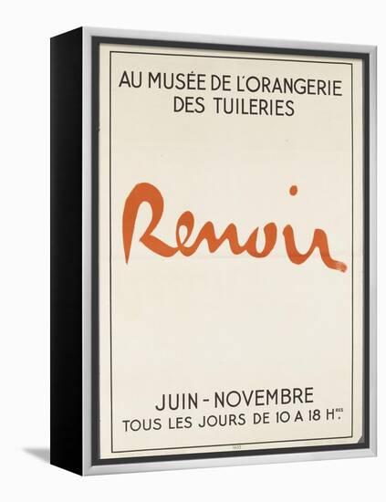 Poster: Renoir Musée De L'Orangerie in the Tuileries-null-Framed Premier Image Canvas