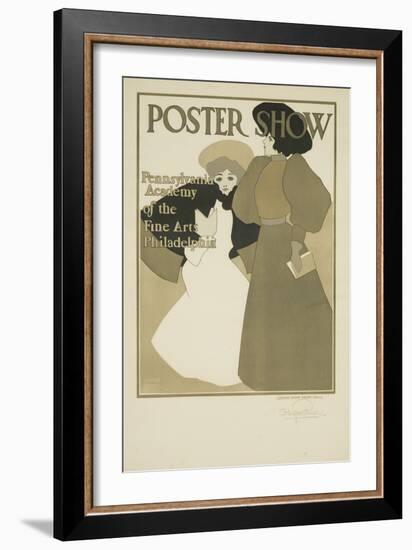 Poster Show Pennsylvania Academy of the Fine Arts Poster-Maxfield Parrish-Framed Giclee Print