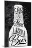 Poster Vintage Beer Chalk-anna42f-Mounted Art Print