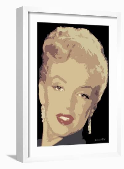 Posterized Marilyn-Chris Consani-Framed Art Print