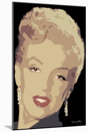 Posterized Marilyn-Chris Consani-Mounted Art Print