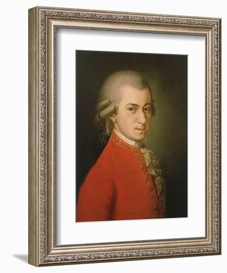 Posthumous Painting of Wolfgang Amadeus Mozart, 1756-1791-null-Framed Giclee Print